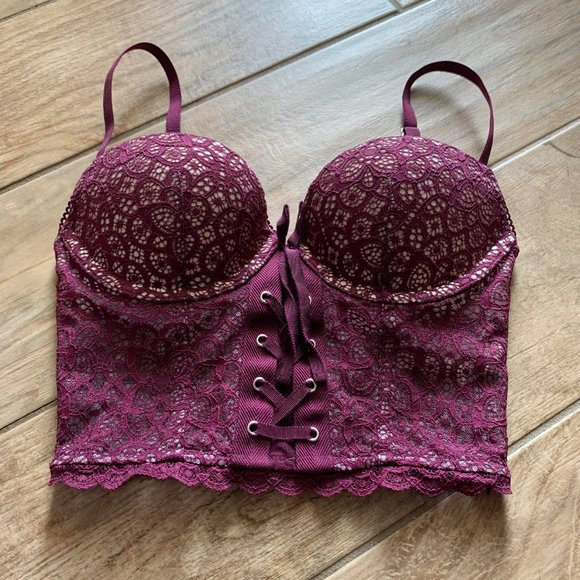 Victoria's Secret purple lace corset - Picture 2 of 9
